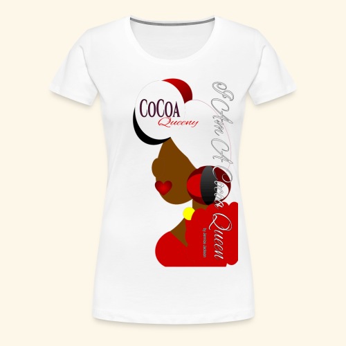 Cocoa Queen Head Tie Red - Women's Premium T-Shirt