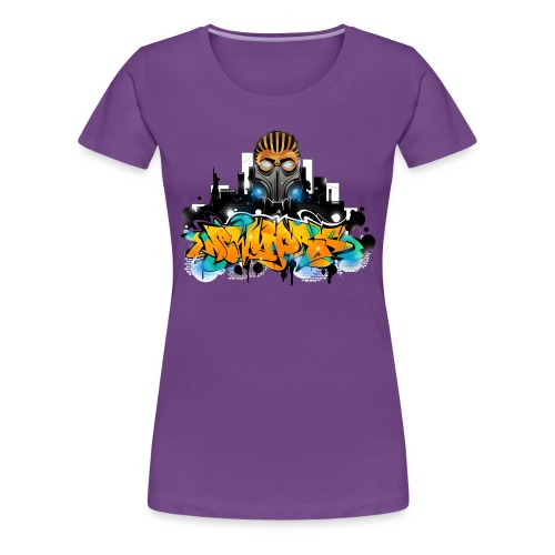 2.ezy - Design for New York Graffiti Color Logo - - Women's Premium T-Shirt