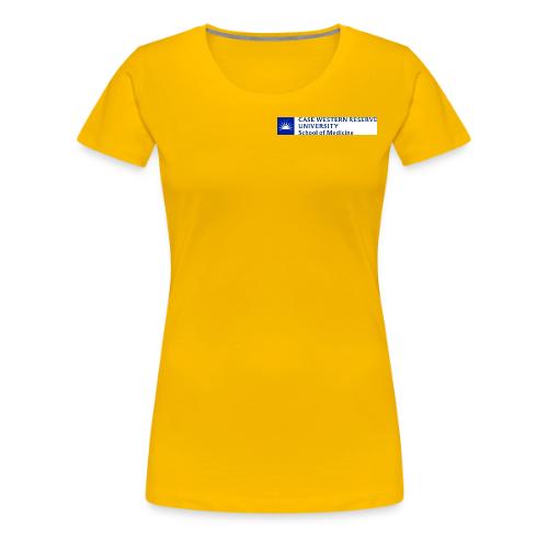 SOM New logo CWRU CMYK BLUE - Women's Premium T-Shirt