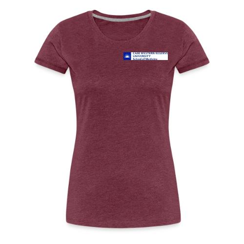 SOM New logo CWRU CMYK BLUE - Women's Premium T-Shirt