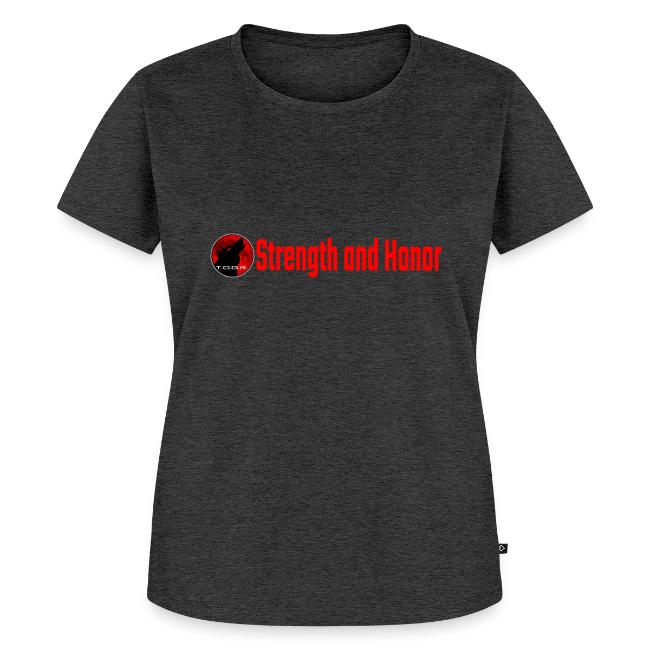 Strength and Honor - Red Letters