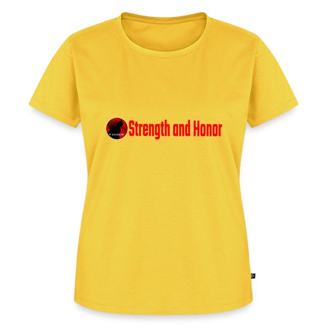 Strength and Honor - Red Letters
