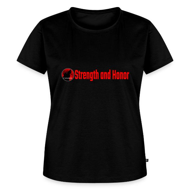 Strength and Honor - Red Letters