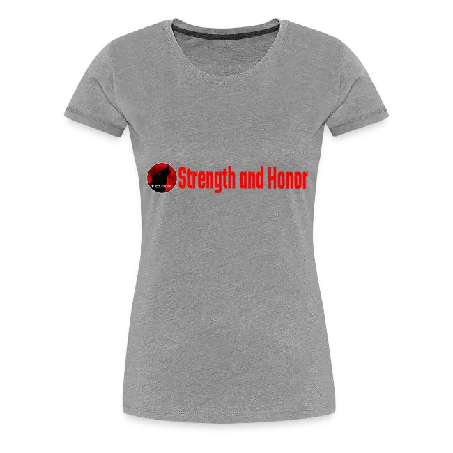 Strength and Honor - Red Letters