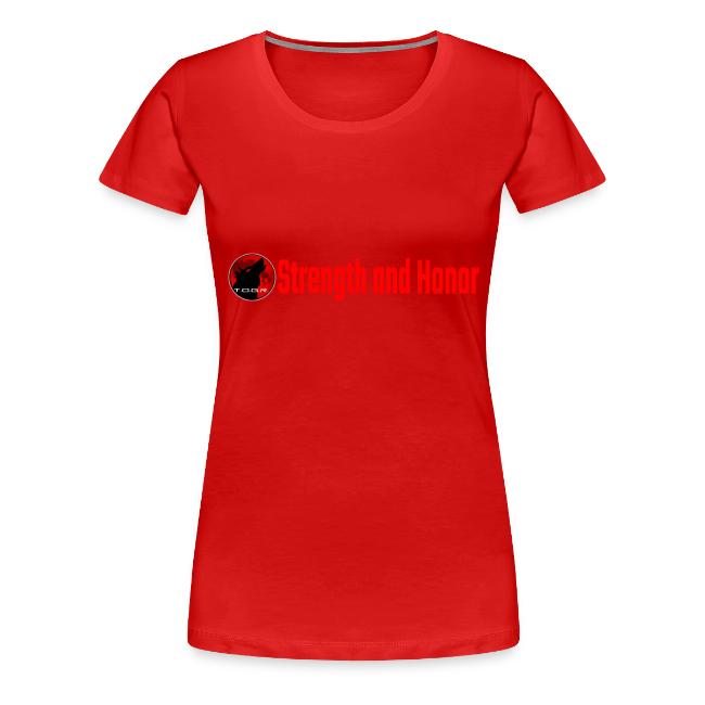 Strength and Honor - Red Letters