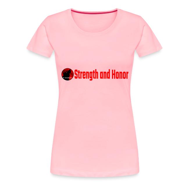 Strength and Honor - Red Letters