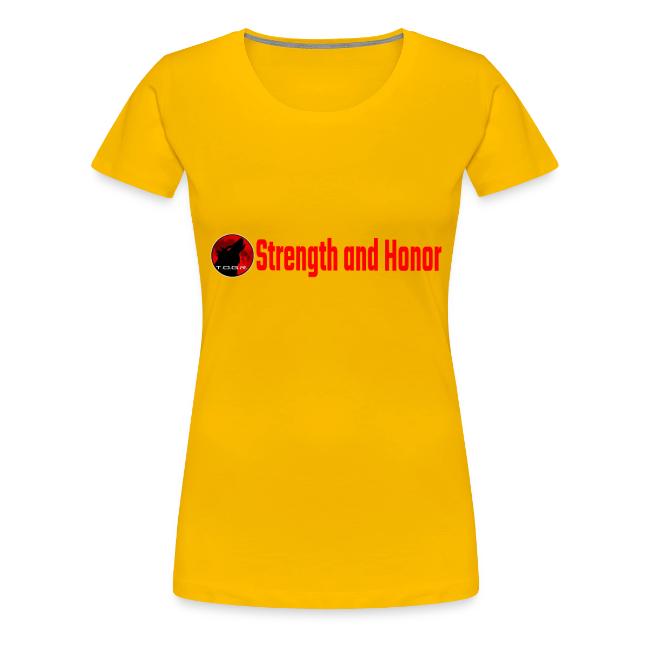 Strength and Honor - Red Letters