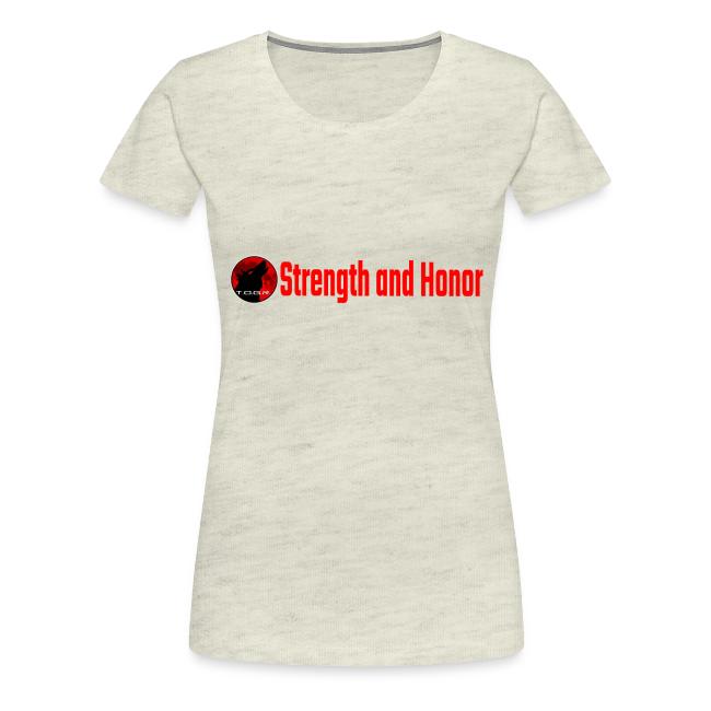 Strength and Honor - Red Letters