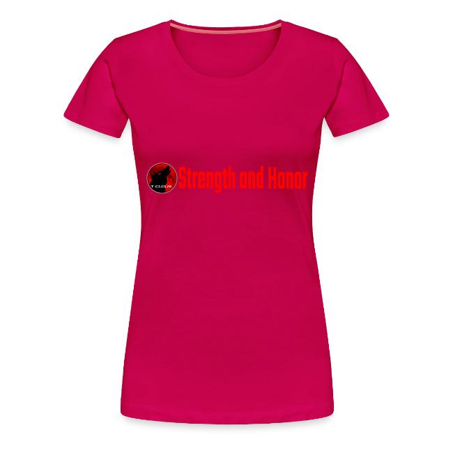 Strength and Honor - Red Letters