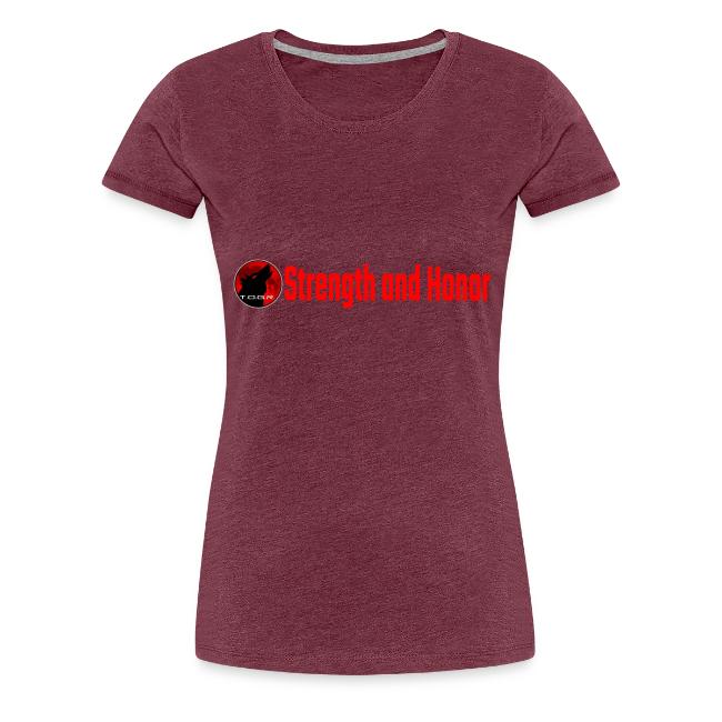 Strength and Honor - Red Letters