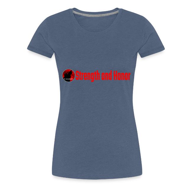 Strength and Honor - Red Letters