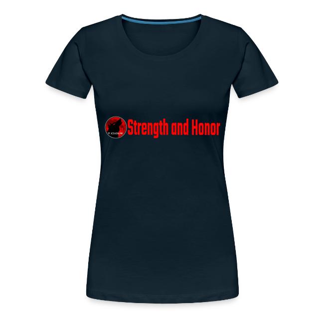 Strength and Honor - Red Letters
