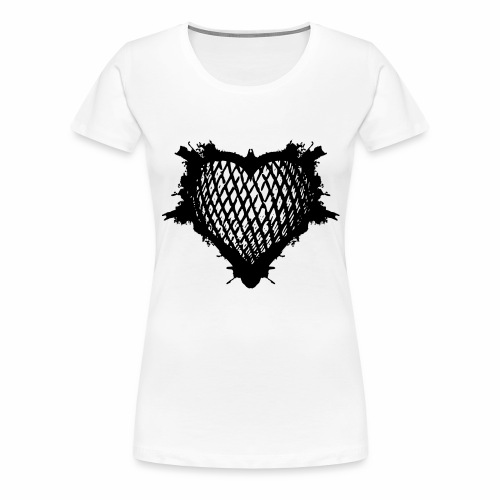 Heart grid pattern balloon splash logo gift ideas - Women's Premium T-Shirt