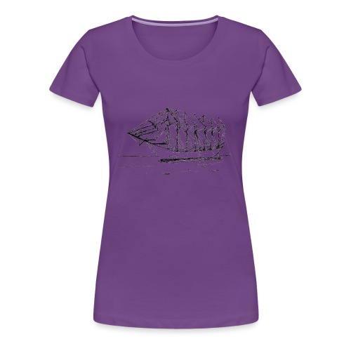 Seven-mast yacht - Women's Premium T-Shirt