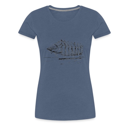 Seven-mast yacht - Women's Premium T-Shirt