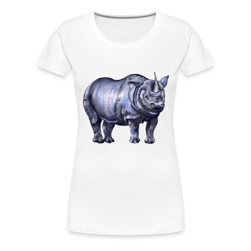 One horned rhino - Women's Premium T-Shirt