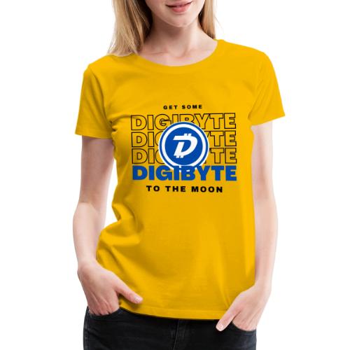 Digibyte. More secure, faster, forward thinking - Women's Premium T-Shirt