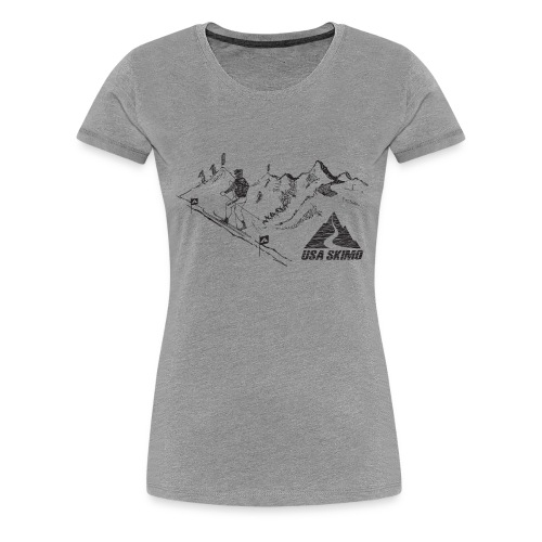 Skimo Race Course - Women's Premium T-Shirt
