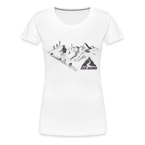 Skimo Race Course - Women's Premium T-Shirt