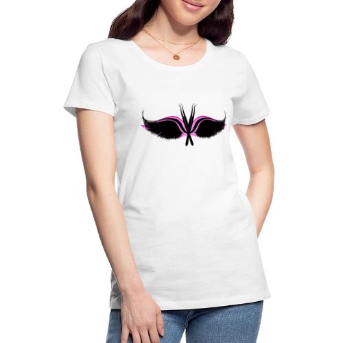Lash Tweezer Wings black - Women's Premium T-Shirt
