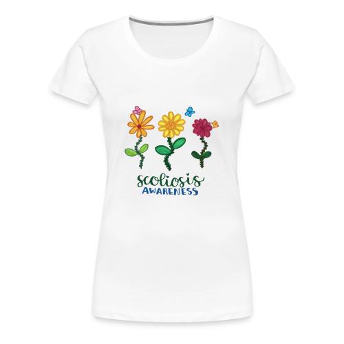 Scoliosis Awareness Designed By Sofia - Women's Premium T-Shirt