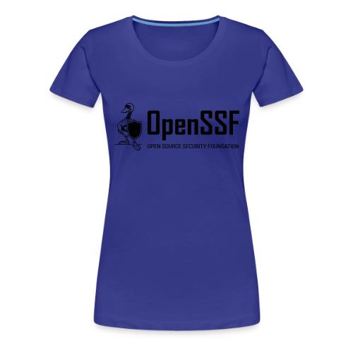 OpenSSF wide black and white logo - Women's Premium T-Shirt