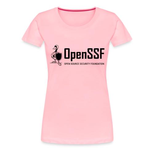 OpenSSF wide black and white logo - Women's Premium T-Shirt