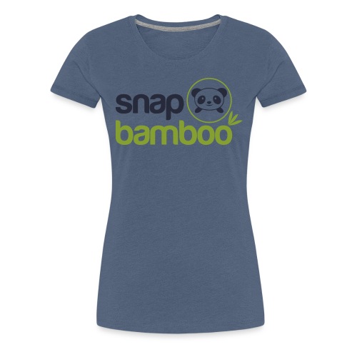 Snap Bamboo Square Logo Branded - Women's Premium T-Shirt