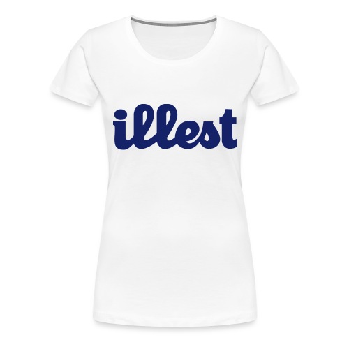 Illest - W Design (Navy Blue) - Women's Premium T-Shirt