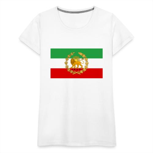State Flag of Iran Lion and Sun - Women's Premium T-Shirt