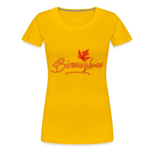 Birmingham for shirt with yellow type - Women's Premium T-Shirt