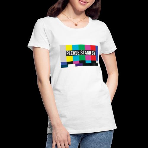 Please Stand By Color Bar Test Pattern - Women's Premium T-Shirt