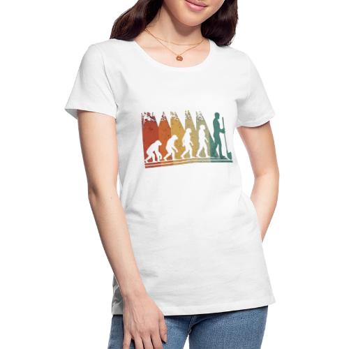 Evolution of Golf - Golf Dad Gift Tee for Men - Women's Premium T-Shirt