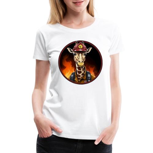 Fireman giraffe - Women's Premium T-Shirt