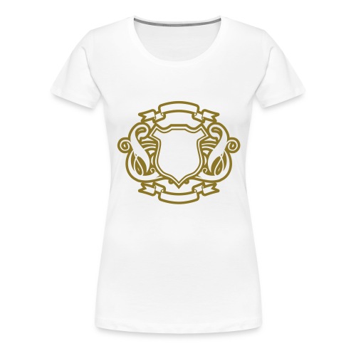 Add your Initial Golden Design - Women's Premium T-Shirt