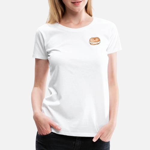 Bagel with Cream Cheese - Women's Premium T-Shirt
