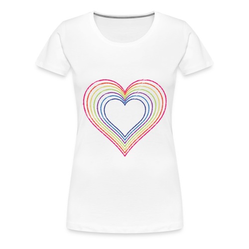 Heart rainbow - Women's Premium T-Shirt
