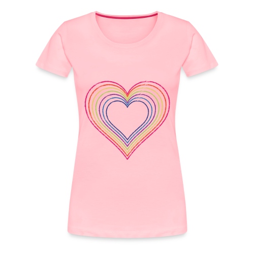 Heart rainbow - Women's Premium T-Shirt