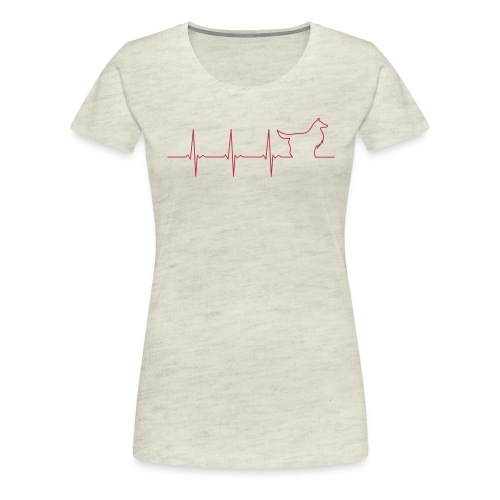 Heart Collie - Women's Premium T-Shirt