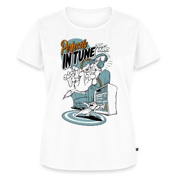 Tom and Jerry Perfectly In Tune - Women's Premium T-Shirt - white - Front - AI Model Female 180 light (180cm)