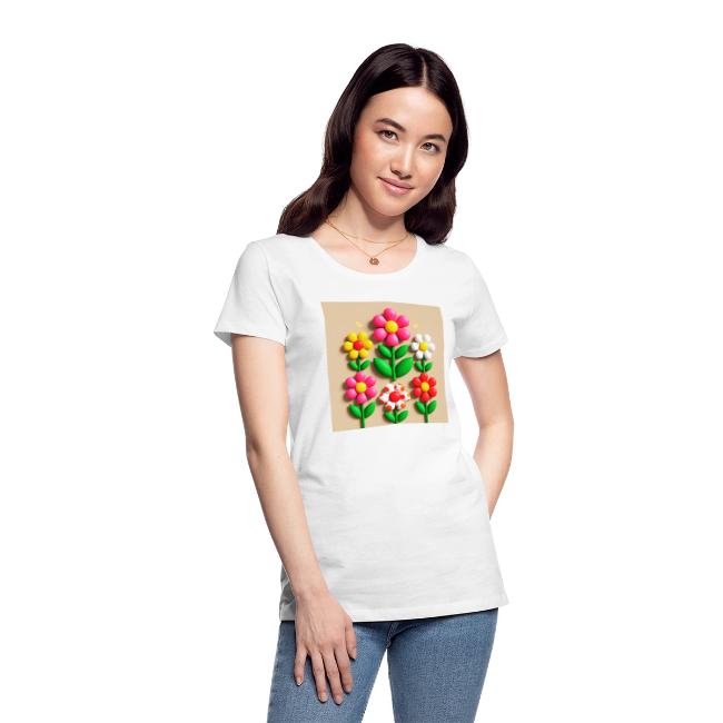 3D Flowers and Butterflies in Amber, Floral Design