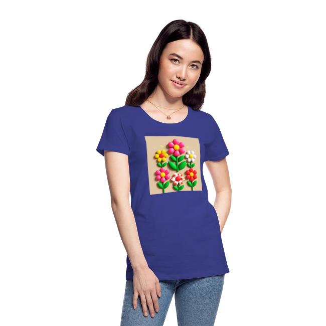 3D Flowers and Butterflies in Amber, Floral Design
