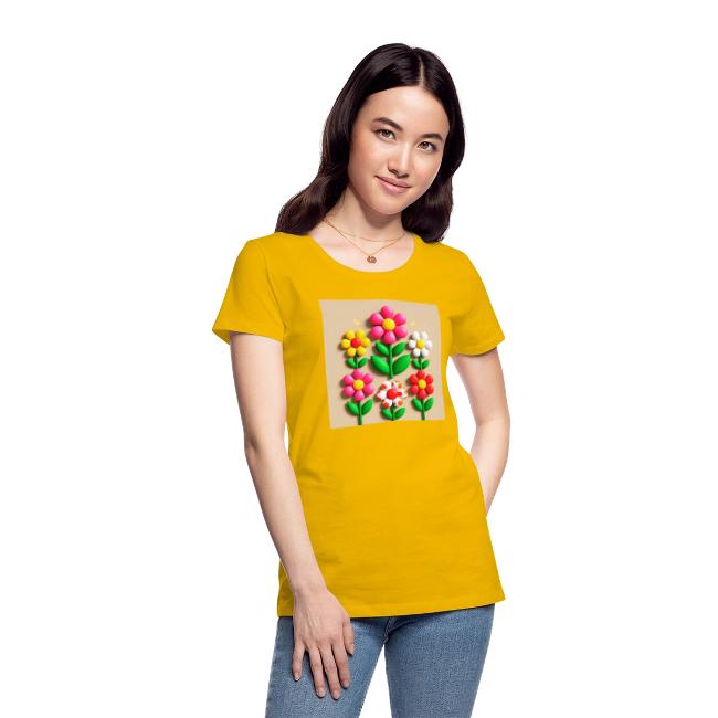 3D Flowers and Butterflies in Amber, Floral Design