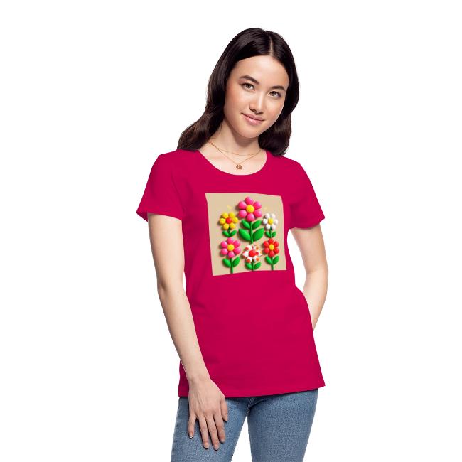 3D Flowers and Butterflies in Amber, Floral Design