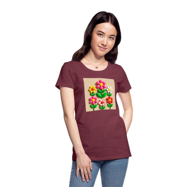 3D Flowers and Butterflies in Amber, Floral Design