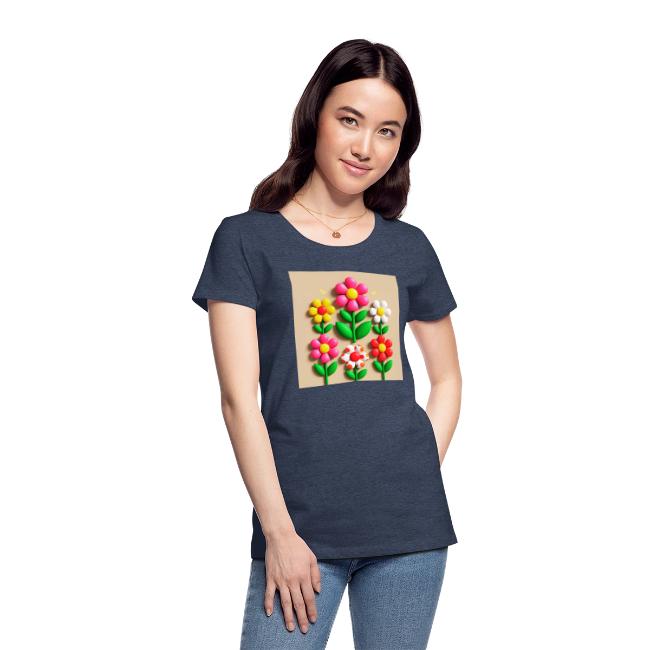 3D Flowers and Butterflies in Amber, Floral Design