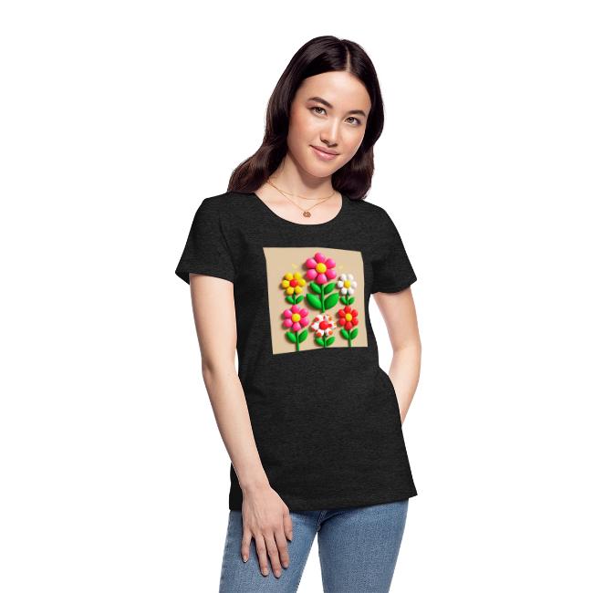 3D Flowers and Butterflies in Amber, Floral Design