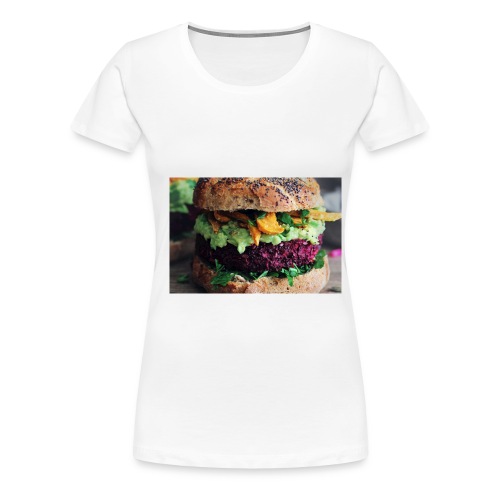 Red Quinoa Beet Burger jpg - Women's Premium T-Shirt
