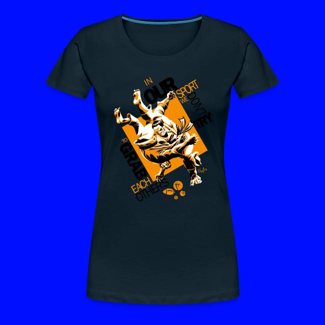 Judo Shirt BJJ Shirt Grab Design for white shirts