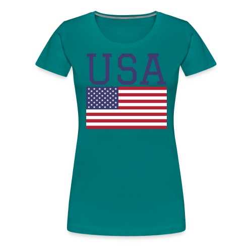 USA American Flag - Fourth of July Everyday - Women's Premium T-Shirt